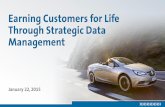 Earning Customers for Life Through Strategic Data Management · Customer Experience Leaders 43.0% S&P 500 Index 14.5% Customer Experience Laggards Watermark defines Customer Experience