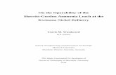On the Operability of the Sherritt-Gordon Ammonia Leach at ... · Abstract The objective of this thesis was a study of the operability of the leaching process at the Kwinana nickel
