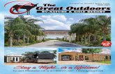 The Located on Florida’s Space Coast Great Outdoors › TGO-Magazine.pdf · Great Outdoors The RV-NATURE & GOLF RESORT 1-800-621-2267 125 Plantation Dr. Titusville, FL 32780 Located
