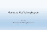 Alternative Pilot Training Program - AMPI › resources › Documents › Darwin Workshop... · • Following the completion of a Master Unlimited course and all short courses, pilot