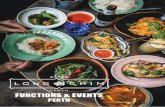 FUNCTIONS & EVENTS - Long Chim Perth › ... › lc_functions_guide.pdfFUNCTIONS & EVENTS PERTH. long chim is thai for ... bright and vibrant venue menu of exciting flavours drinks