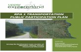RPA 1 TRANSPORTATION PUBLIC PARTICIPATION PLAN · Allamakee, Clayton, Fayette, Howard and Winneshiek. 2 ... on the disposition of comments will be included within the final transportation