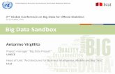 Big Data Sandbox - United Nations€¦ · •Focus on practical work on Big Data sources using a shared computing platform –the “Sandbox” 7. The Big Data Sandbox International