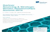 Gartner Sourcing & Strategic Vendor Relationships Summit 2014 › imagesrv › summits › docs › emea › ... · By 2016, the sourcing of 20% of the enterprise portfolio ... successfully