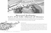LiLLi Day, iSTOCk Beyond Bailouts, Let’s Put Life Ahead of ... · more than a trillion dollars have focused the nation’s attention on the devas tating consequences of Wall Street