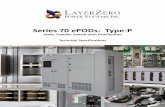 Series 70 ePODs: Type-P - Intellivex - LayerZero Series 70 ePODs Type P.pdf · The Series 70 ePODs: Type-P provides switching between two independent power sources on the primary
