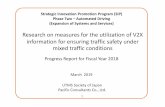 Research on measures for the utilization of V2X ... · Vehicle detectors (for traffic volume measurement) Vehicle detectors (for traffic congestion measurement) To be replaced by