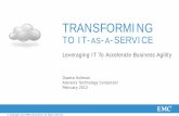 TRANSFORMING - Cisco...IT-as-a-Service Business Focus ITaaS Is Goal of the Cloud Journey % Virtualized Standardization Automation Simplicity Efficiency Protection Scalability Continuity