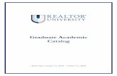 Graduate Academic Catalog - REALTOR® University...Provide a student peer mentor program in which all students have the option of a mentor when they begin their concentration coursework.