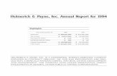 Helmerich & Payne, Inc. Annual Report for 1994 › HostedData › AnnualReport... · Lower commodity prices and natural gas production, coupled with higher exploration expenses, contributed