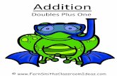 Doubles Plus One - WordPress.com · 2016-05-11 · word problems, and add and subtract within 10, e.g., by using objects or drawings to represent the problem. K.OA.5 Fluently add