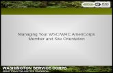 Managing Your WSC/WRC AmeriCorps Member and Site Orientation › wp-content › uploads › ... · 2018-10-01 · Managing Your WSC/WRC AmeriCorps Member and Site Orientation. Trainings.