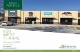 Sale Brochure (L)...Retail Property FOR SALE 950 WEST THARPE Premier Commercial Group // 4708 Capital Circle NW, Tallahassee, FL 32303 // 850.933.5899 buildout.com TRACY WATERS 850.545.2282