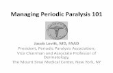 Managing PP 101 - Periodic paralysisperiodicparalysis.org/CMFiles/Managing PP 101.pdf– Same as for hyperkalemic periodic paralysis if that is a feature . Potassium-Sensitive Myotonia