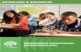 GUIDELINES & RESOURCES · similar evaluations including, but not limited to, classroom observations (California Education Code Section 56329(c)). Guidelines for Determining Qualifications