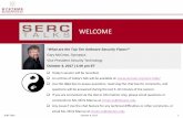 WELCOME [sercuarc.org]€¦ · SERC Talks October 4, 2017 1 Today’s session will be recorded. An archive of today’s talk will be available at: