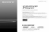 CD/DVD Player › release › DVPNS3100ES.pdf · 2013-09-28 · –KODAK Picture CD format * A logical format of files and folders on CD-ROMs, defined by ISO (International Organization