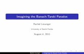 Imagining the Banach-Tarski Paradox - Rachel Levangerrachellevanger.com/math/docs/BT_Animated_Presentation_Web.pdf · The Banach-Tarski Paradox: A solid ball in 3-dimensional space