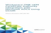 Workspace ONE UEM Certificate Authority Integration with ... › en › VMware-Workspace-ONE-UEM › 1811 … · Workspace ONE UEM Integration with Microsoft ADCS via DCOM 1 This
