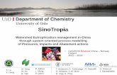 SinoTropia - mn.uio.no · SinoTropia Watershed Eutrophication management in China through system oriented process modelling of Pressures, Impacts and Abatement actions