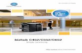 bizhub C452/C552/C652€¦ · inside and out n A convincing design turns any equipment into the highlight of the corporate office or print room. The bizhub C452/C552/C652’s futuristic