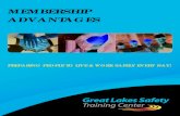 MEMBERSHIP ADVANTAGES - Great Lakes Safety Training Center · Great Lakes Safety Training Center provides workplace/occupational safety training and safety services to promote safe