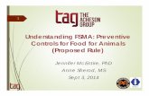 Understanding FSMA: Preventive Controls for Food …Overview Today’s Challenges & Changing Risks FSMA Preventive Controls for Animal Food Other applicable rules 3 Today’s Challenges