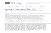 Identification of Genes That Modulate Susceptibility to ... · viral oncogene homolog 1 (BCR-ABL) tyrosine kinase activity, leading to suppressed cell proliferation and eventual death