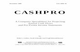 CASHPRO - Cornell Universitypublications.dyson.cornell.edu/outreach/docs/decisionAids/Tools/Cashpro.pdfThis program facilitates the development of a pro forma income statement by providing