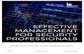 EFFECTIVE MANAGEMENT FOR SECURITY ... › executive-education › effective...thinking and vision to create a comprehensive security risk management strategy to combat all security