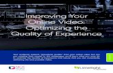 Improving Your Online Video: Optimizing the Quality of ...€¦ · Improving Your Online Video: Optimizing the Quality of Experience Embracing QoE Measurement, though, is only half