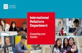 International Relations Department · Strengthen your CV / resume Improve your transferable skills Gain bespoke training Meet new people. LSE Student Opportunities . lse.ac.uk/widening