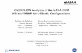 OVERFLOW Analysis of the NASA CRM WB and WBNP Aero … · 2016-08-04 · CFD Drag Prediction Workshop OVERFLOW Analysis of the NASA CRM WB and WBNP Aero-Elastic Configurations Anthony