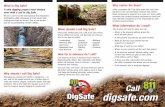 Call digsafe - Maine · Call 811 or 1-888-DIG-SAFE (888-344-7233) or visit DATE OF LAST REVISION 9/12 Don’t dig yourself into trouble. Call Dig Safe ® before you dig. It’s Smart.