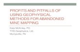 PROFITS AND PITFALLS OF USING GEOPHYSICAL METHODS …...Electrical Resistivity Data 0 25 50 75 100 125 150 175 200 225 250 275 300 325 350 375 400 425 450 475 500 525 Distance (ft)