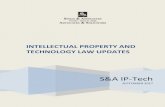 INTELLECTUAL PROPERTY AND TECHNOLOGY LAW UPDATES · 2017-09-19 · intellectual property rights and protect its investment in brand development but a company should also know the