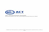 ACT Government Gazette · ACT Government Gazette | 02 March 2018 3 Gazetted: 28 February 2018 Closing Date: 21 March 2018 Details: Full position details can be seen on Calvary Public