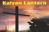 Lantern - February 2019 Full - Syro-Malabar Catholic Eparchy of … · 2019-02-08 · Fr. Lijo Velliyankandathil ... 2578 5515, 2578 2385 | E-mail: kalyanlantern@gmail.com Website: