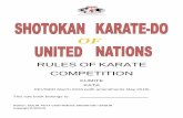 SKDUN Rules of competition · safety edge around; the total size of the area shall be 10 metres square (10x10m).Tatami coverings. 2) Kata: The size of the area shall be large enough