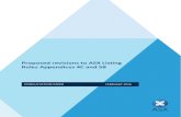 Proposed revisions to ASX Listing Rules Appendices 4C and 5B · • The Appendix 5B currently include s a summary of issued and quoted securities at quarter end, but the Appendix