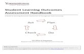 Student Learning Outcomes Assessment Handbook...Section I: Developing Student Learning Outcomes The first step in student learning outcomes assessment is the creation of outcomes,