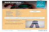 Sock monkey - Sew Fabulous › wp-content › uploads › SEW... · Cut the sock in half, separating foot part and ankle part of sock. 3 Cut monkey’s arms from the ankle part of