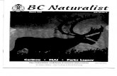 The Federation of British Columbia Naturalists ISSN 0223 ... · The Federation of British Columbia Naturalists is an umbrella organization for over 50 naturalist clubs province-\vide,