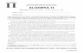 Regents Exam in Algebra II - mathbitsnotebook.net€¦ · REGENTS HIGH SCHOOL EXAMINATION ALGEBRA II Thursday, January 24, 2019 — 1:15 to 4:15 p.m., only ... ALGEBRA Print your
