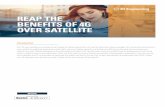 REAP THE BENEFITS OF 4G OVER SATELLITE › wp-content › uploads › 2020 › 03 › SolutionOv… · The table below further compares the characteristics of the satellite return