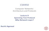 lecture09-switched-Ethernet -network-layer › courses › cs4450 › 2019sp › lecture09...Spanning Tree Protocol ++ (incorporating failures) Example: Suppose link 2-4 fails •