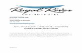 ROYAL RIVER CASINO & HOTEL COVID-19 …...Version 4.2 ROYAL RIVER CASINO & HOTEL COVID-19 REOPENING HEALTH & SANITATION GUIDELINES Joint Statement from Anthony Reider, Tribal President,