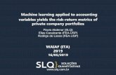 WAIAF (ITA) 2019 · Machine Learning: Taxonomia. 35. Machine Learning: Feature Engineering: 14 transformações (e.g., desvio padrão, taxa de crescimento, etc) foram aplicadas a