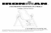 IRONMAN INVERSION TABLEimg1.wfrcdn.com/docresources/6209/16/166089.pdfIRONMAN INVERSION TABLE ITEM# 5501/5502 OWNER’S MANUAL The specifications of this product may vary from this