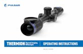 THERMION Thermal Imaging Riflescopes · THERMION thermal imaging riflescopes are supplied with a built-in rechargeable lithium-ion rechargeable APS3 Battery Pack with a capacity of